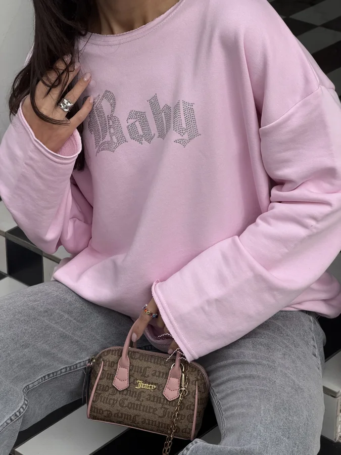 Оверсайз лонг з тринитки "BABY"