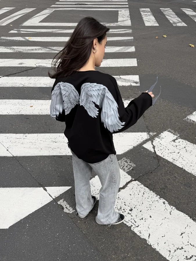 Оверсайз лонг з тринитки «WINGS»